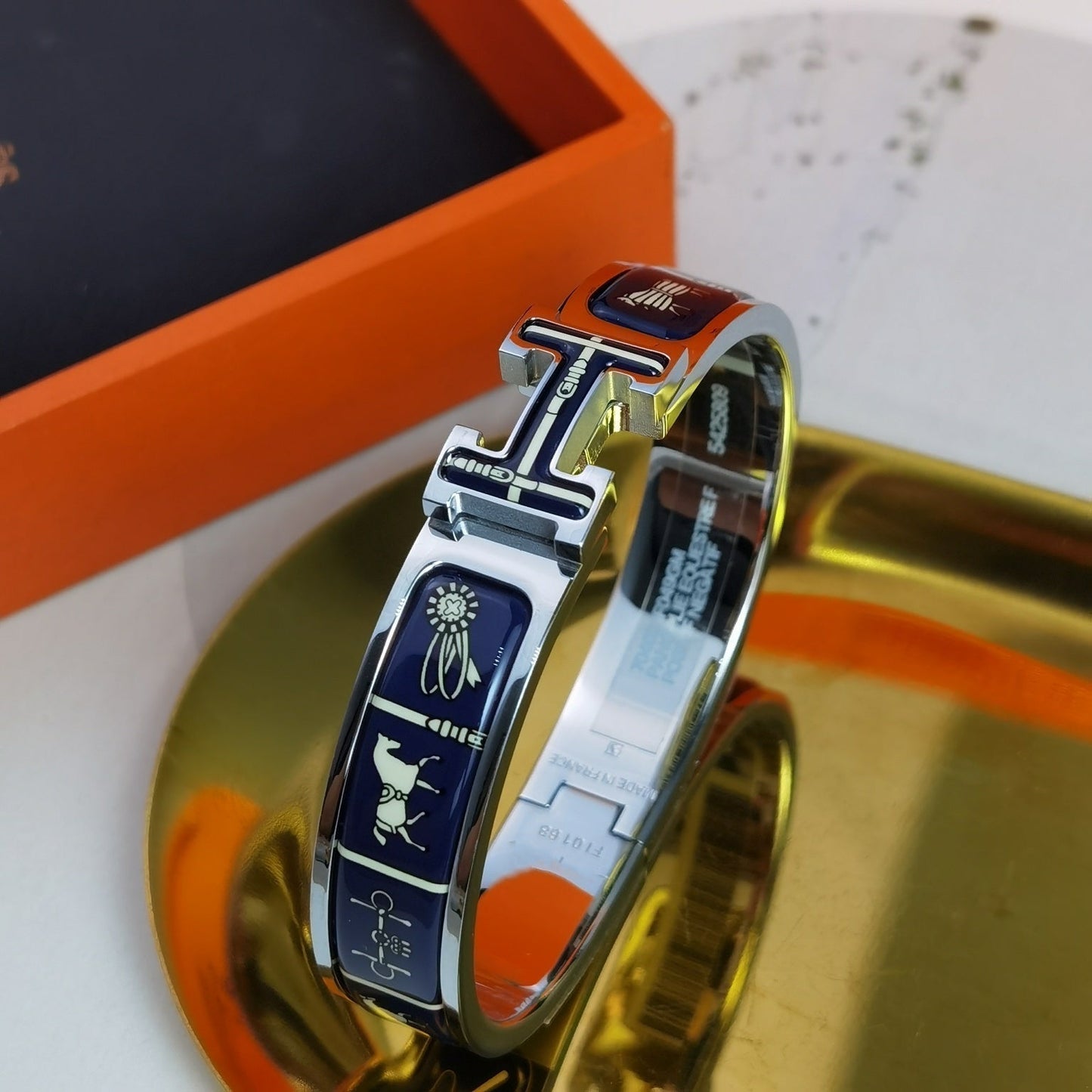 DIANA H COUVERTURES DARK BLUE BRACELET