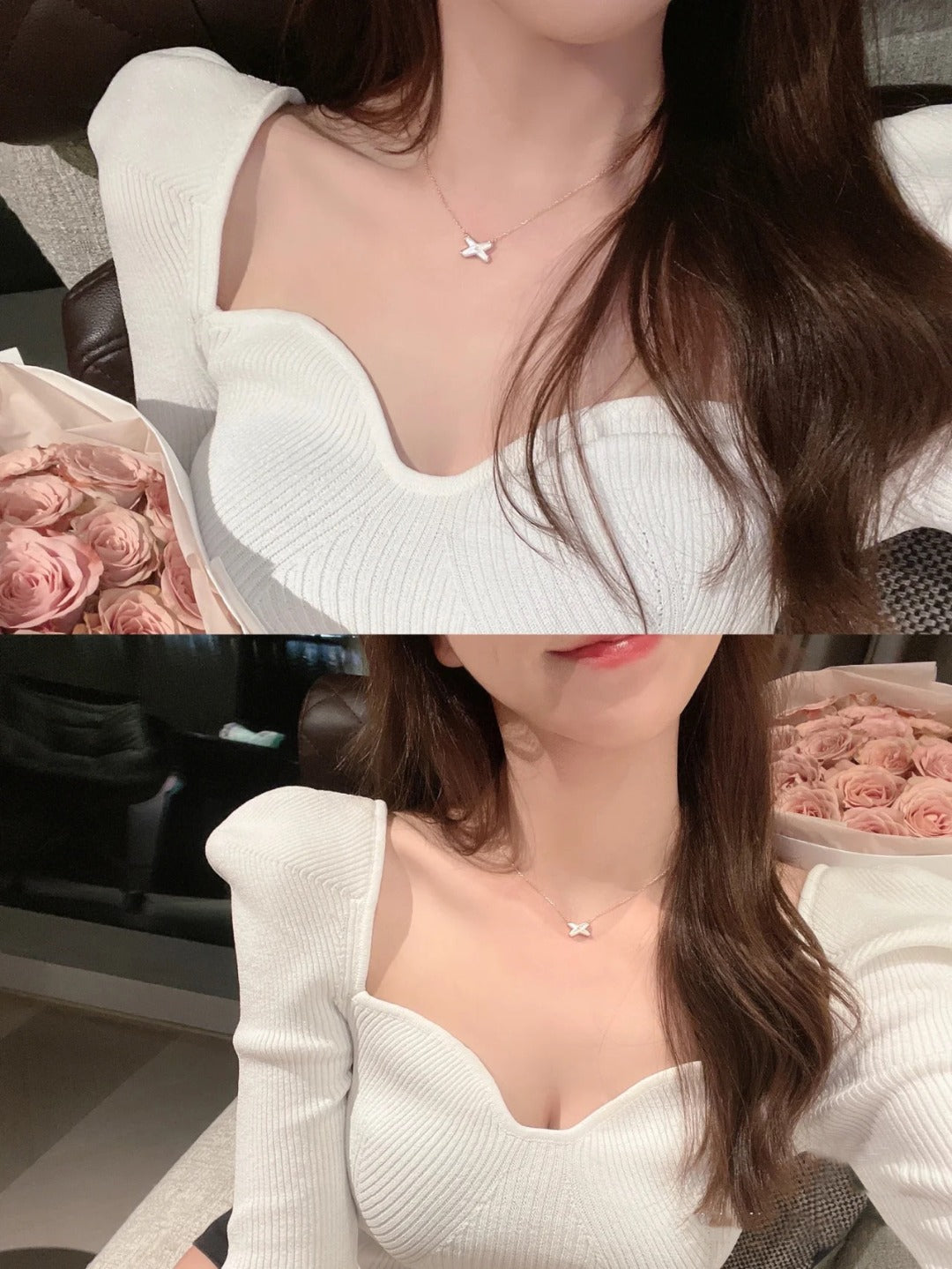 ديانا JEUX DE NECKLACE 1 DIAMOND