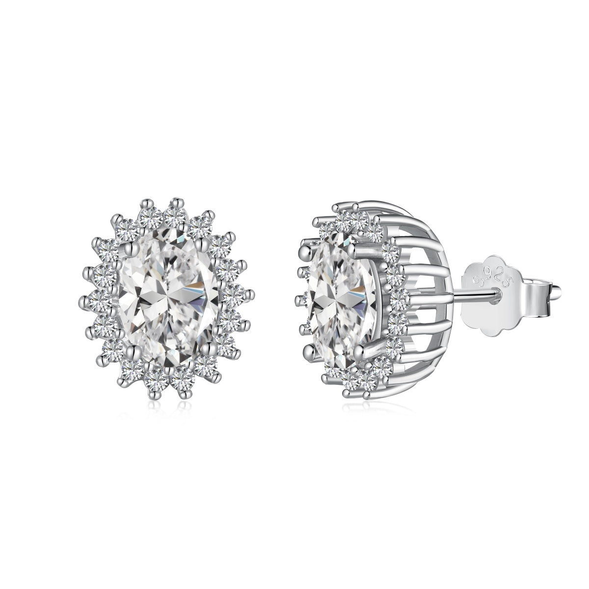 [HOT]Delicate Radiant Oval Cut Daily Earrings