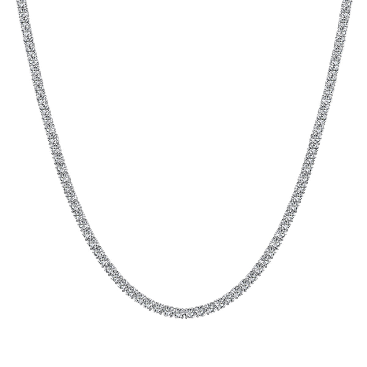 [HOT]Delicate Round Shape Tennis Necklace