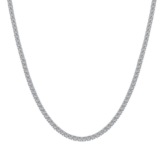 [HOT]Delicate Round Shape Tennis Necklace