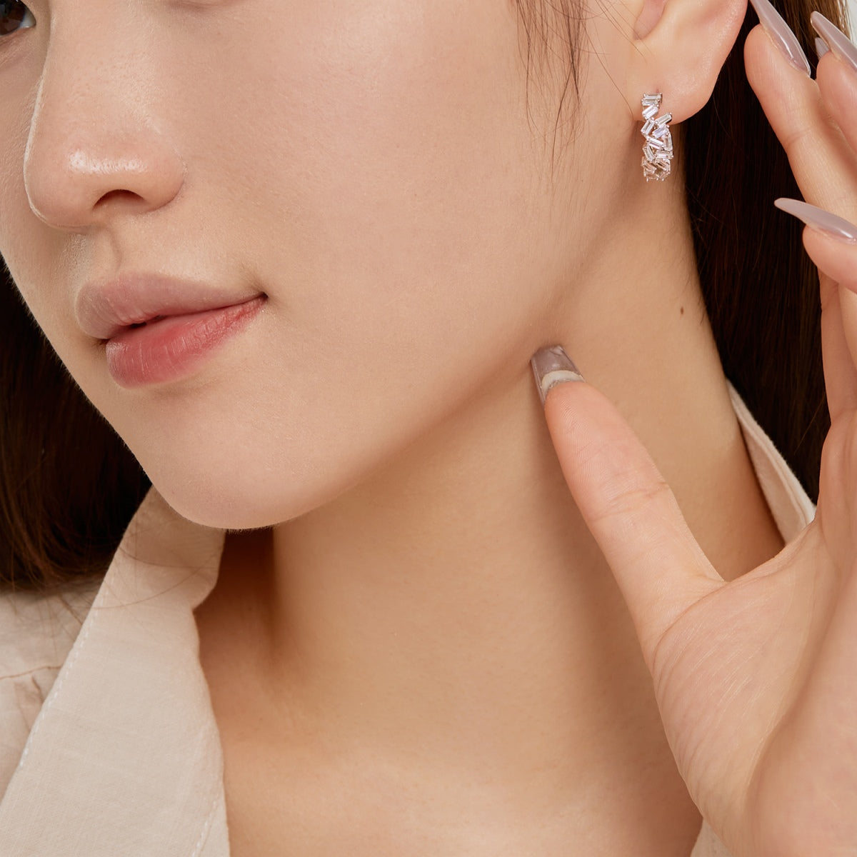 [HOT]Dazzling Colorful Emerald Cut Daily Earrings