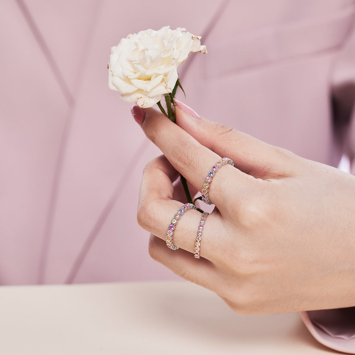 [HOT] Bague quotidienne élégante et énergique à coupe ronde