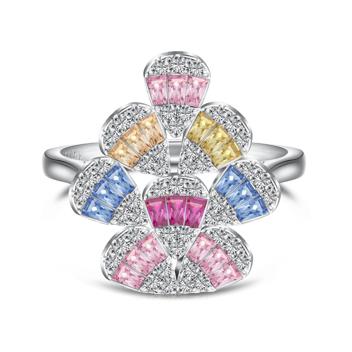 [HOT]Sparkling Colorful Water Drop Shape Daily Ring