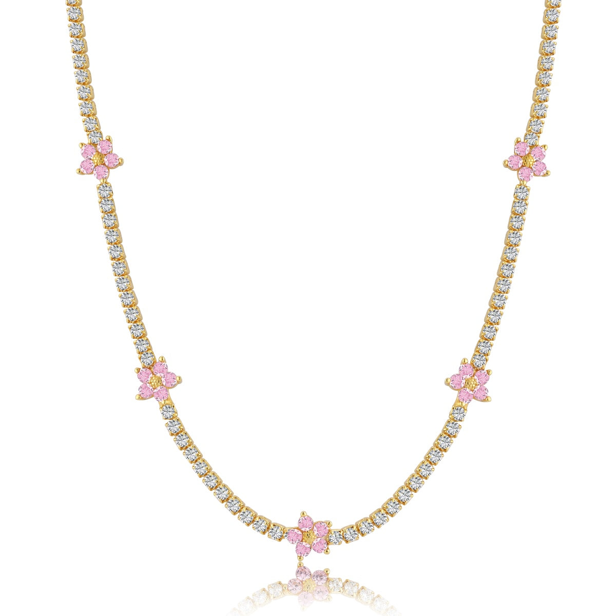 [HOT] Collier de tennis luxueux à fleurs colorées