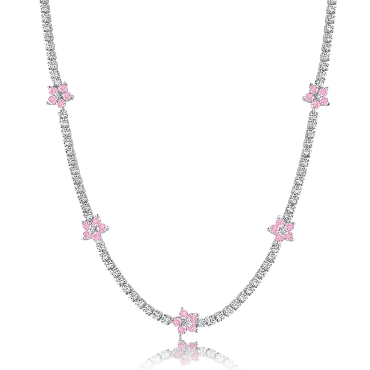 [HOT] Collier de tennis luxueux à fleurs colorées