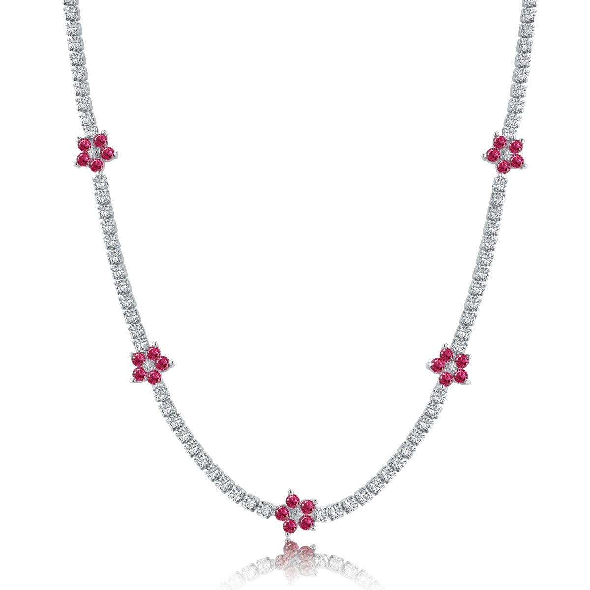 [HOT] Collier de tennis luxueux à fleurs colorées