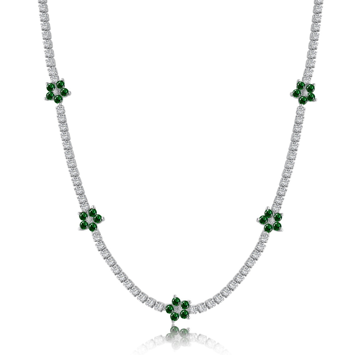 [HOT] Collier de tennis luxueux à fleurs colorées