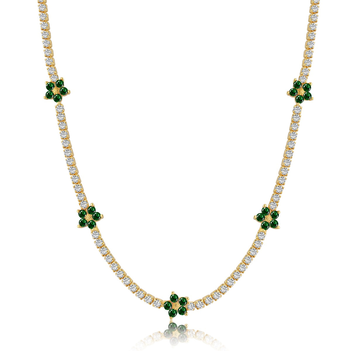 [HOT] Collier de tennis luxueux à fleurs colorées