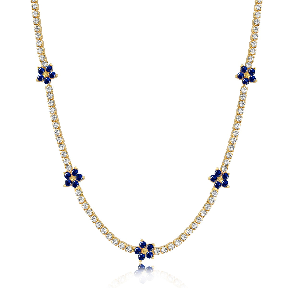 [HOT] Collier de tennis luxueux à fleurs colorées