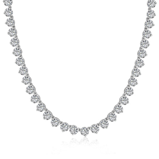 [HOT]Ornate Heart Cut Tennis Necklace