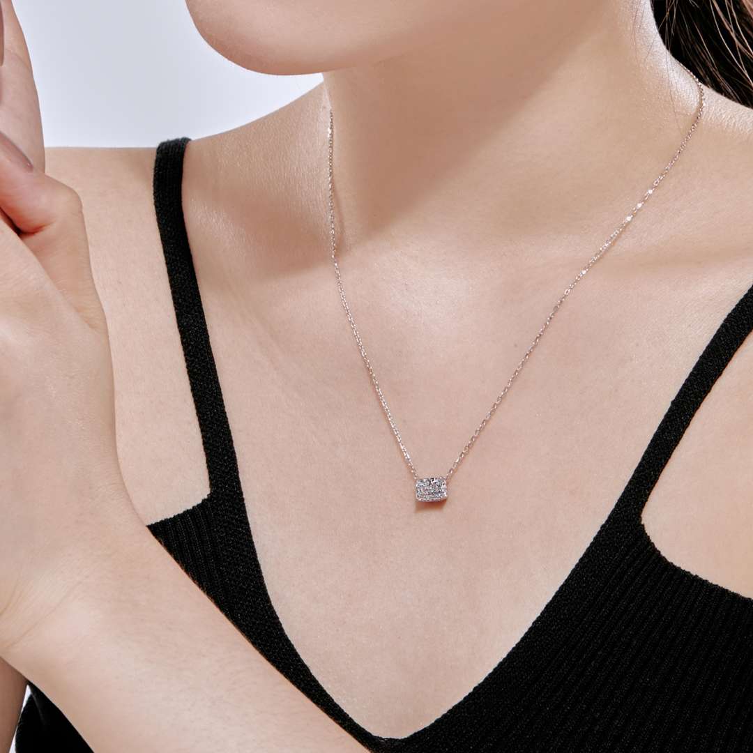 [HOT]Luxurious Square Shape Colorful Necalack