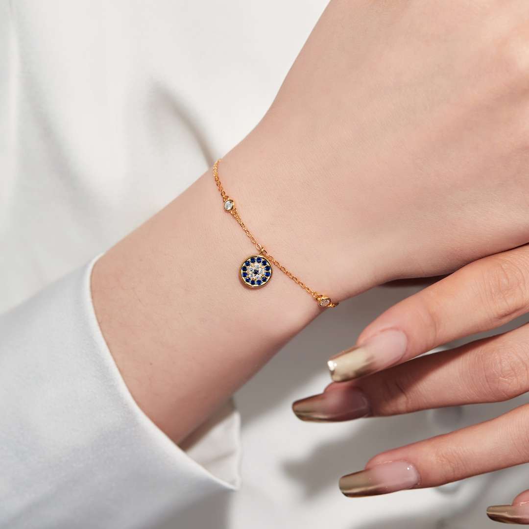 [HOT]Devil's Eye Round Shape Bracelet