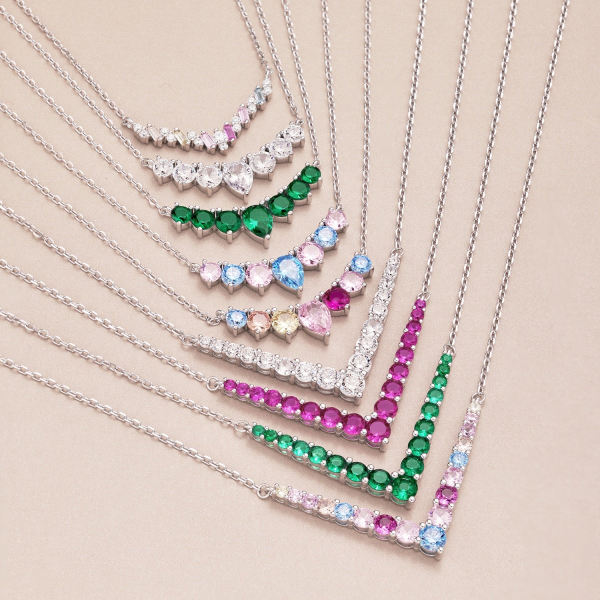 [HOT] Collier délicat en forme de cœur coloré