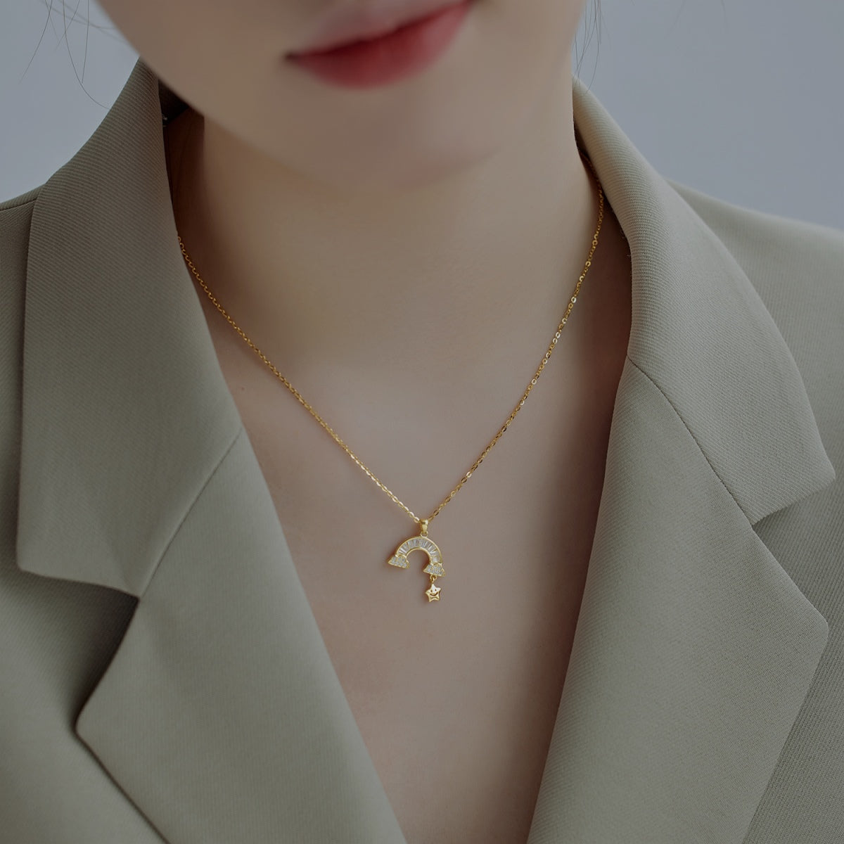 [HOT]Unique Rainbow Star Necklace