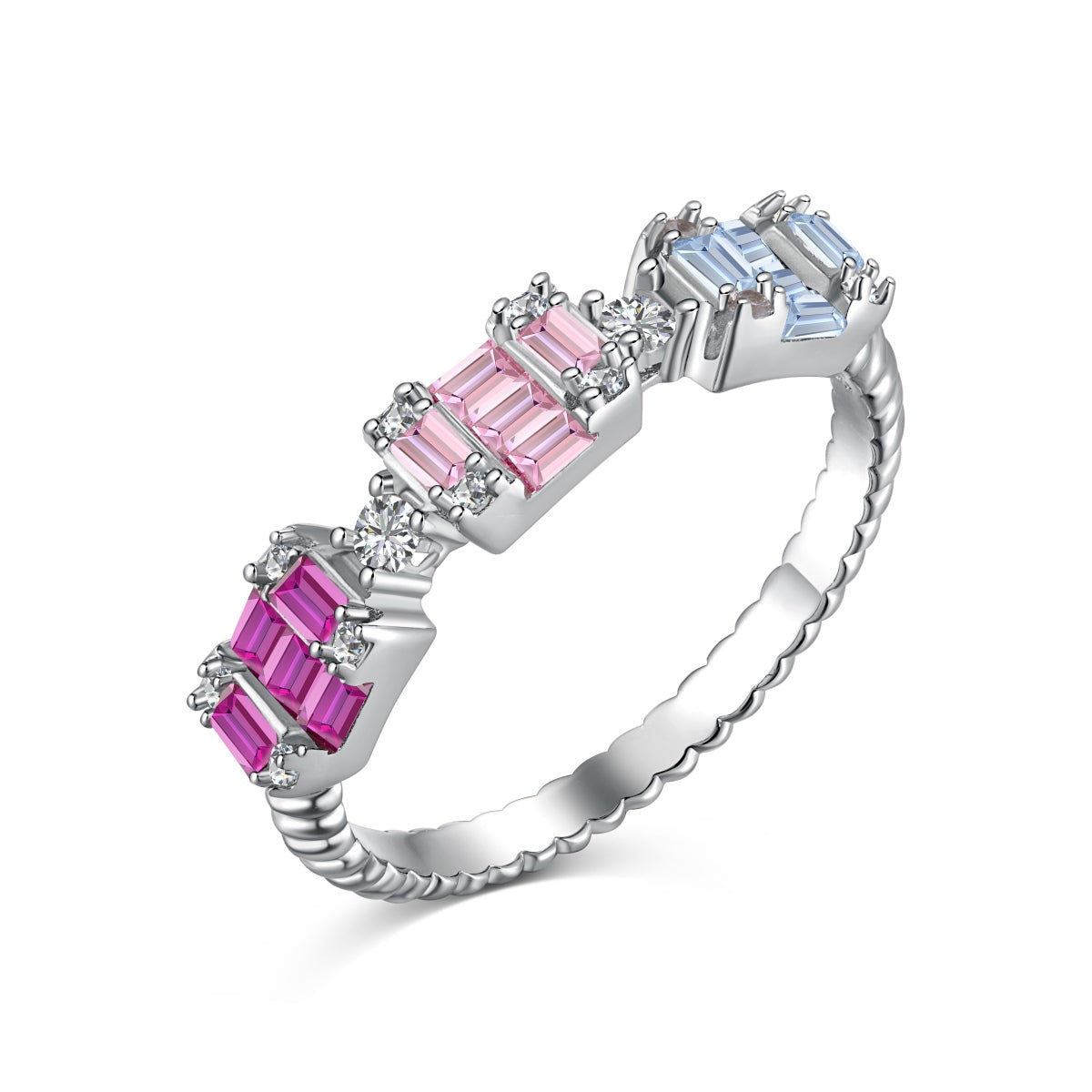 [HOT] Bague de fête unique et colorée en émeraude taillée