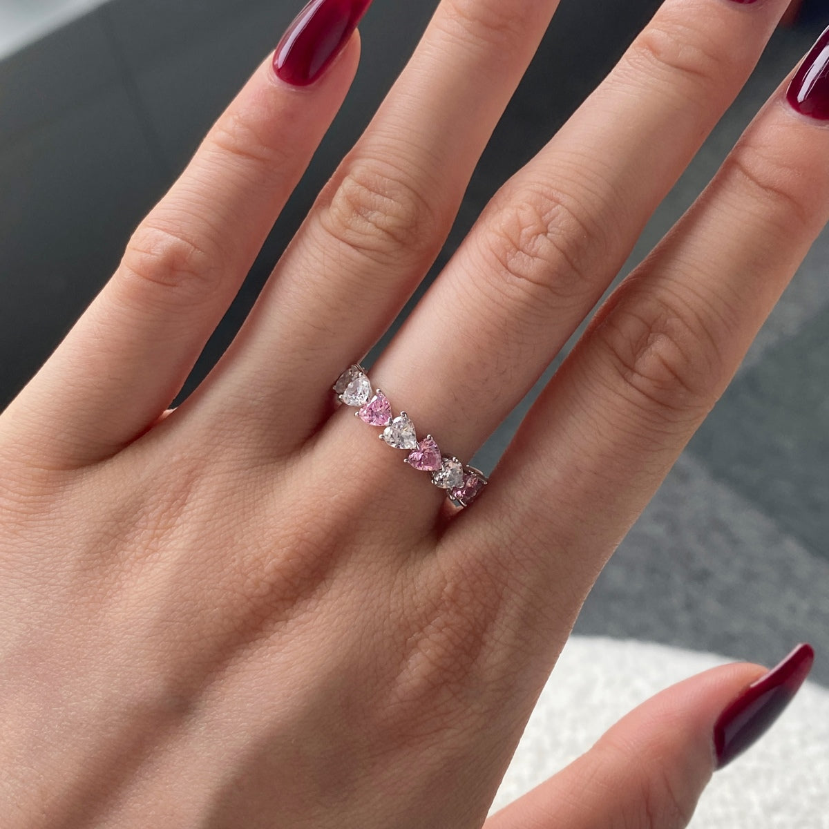 [HOT]0.25 Carat Radiant Romance Heart Cut Lover Ring