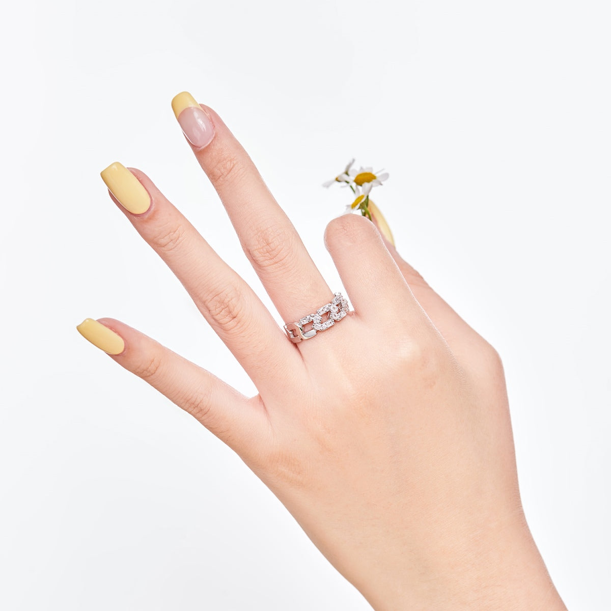 [HOT] Bague quotidienne scintillante et vibrante taille émeraude