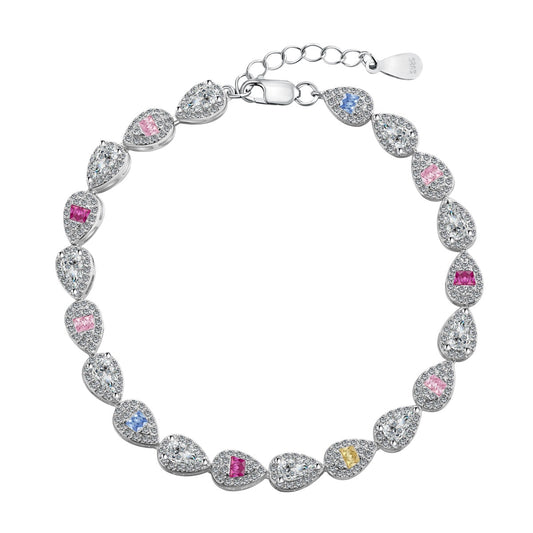 [HOT]0.25 Carat Radiant Water Drop Shape Daily Bracelet