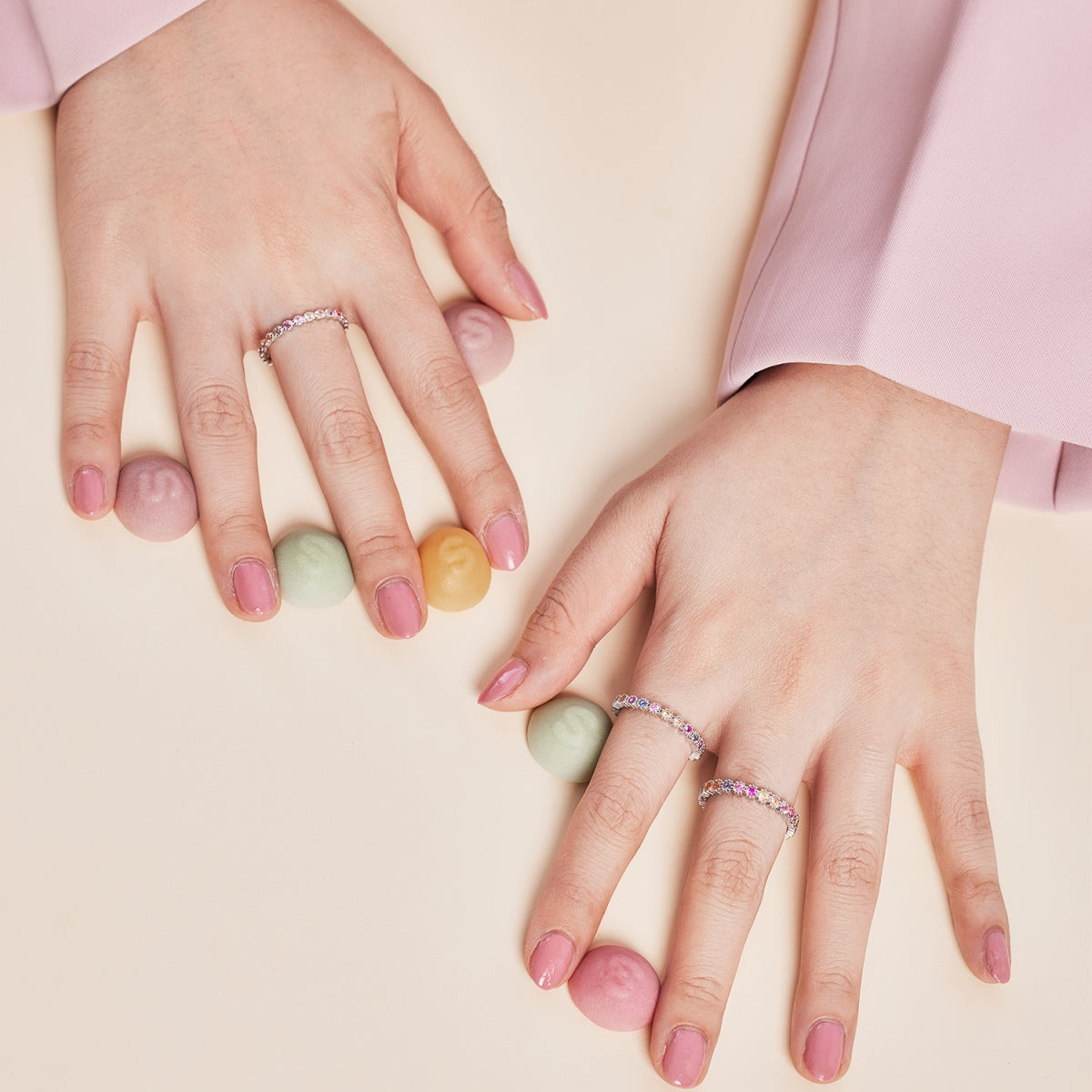 [HOT] Bague quotidienne scintillante et éclatante à taille ronde