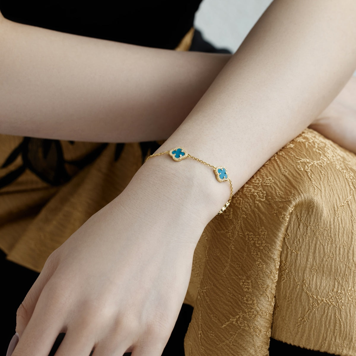 [HOT]Four-Leaf Clover Exquisite Bracelet
