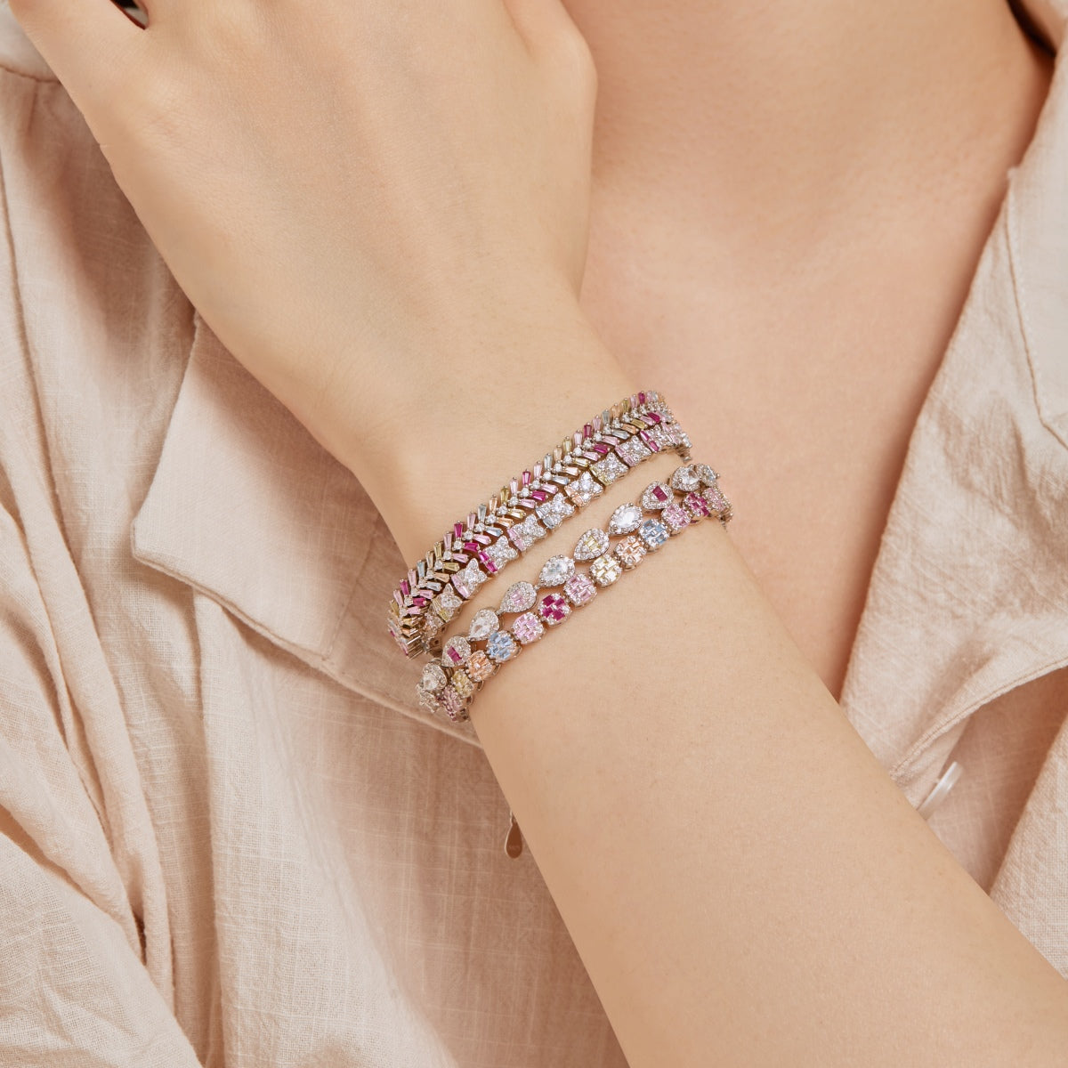 [HOT]0.25 Carat Radiant Water Drop Shape Daily Bracelet