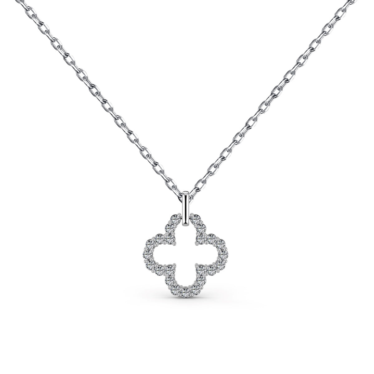 [HOT]Four-Leaf Clover Hollow Design Exquisite Necklace