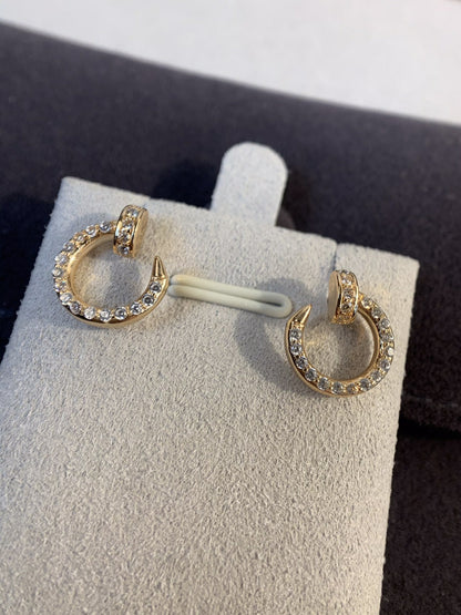 DIANA JUSTE EARRINGS GOLD DIAMONDS