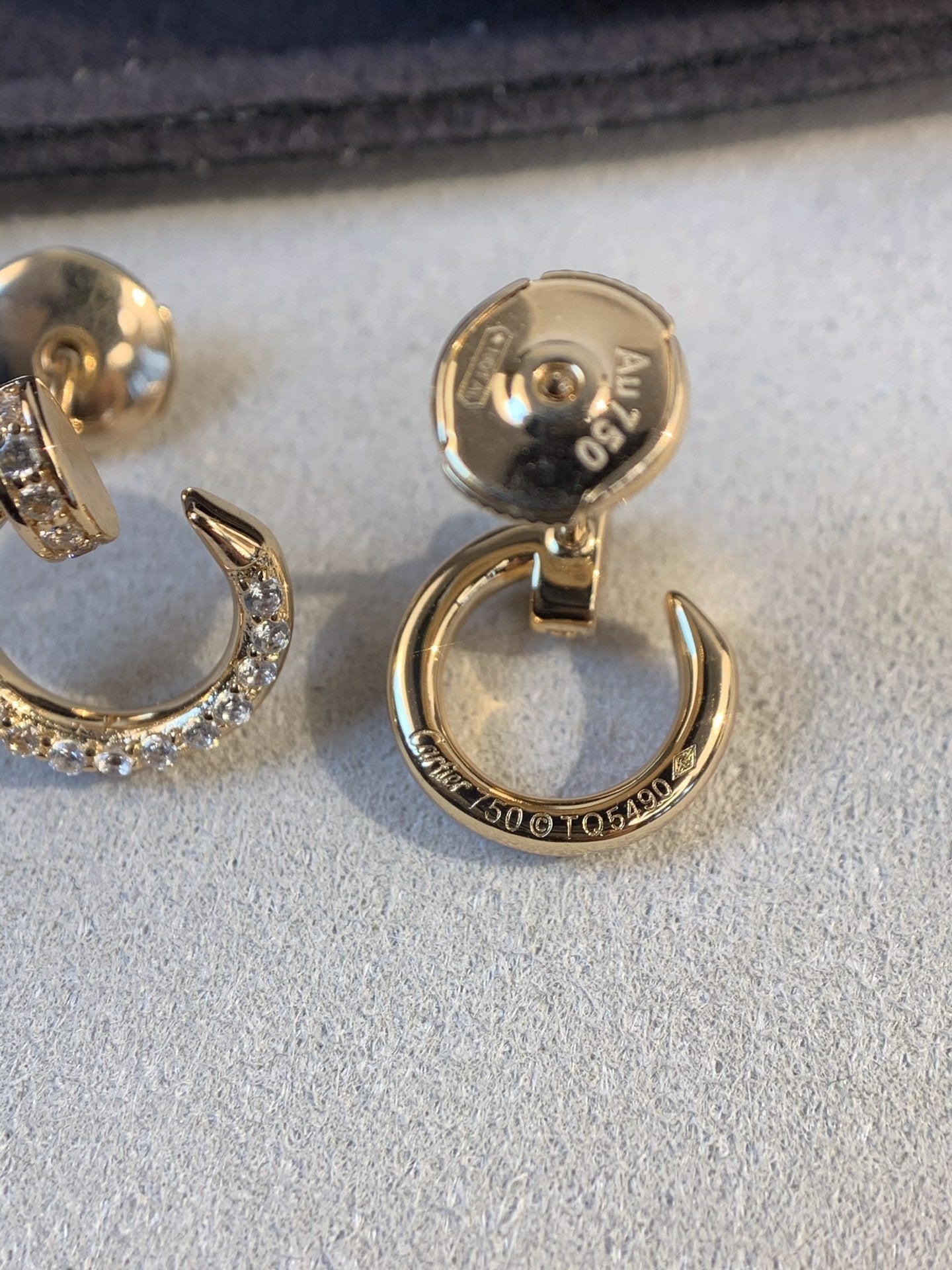 DIANA JUSTE EARRINGS GOLD DIAMONDS