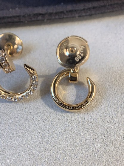 DIANA JUSTE EARRINGS GOLD DIAMONDS