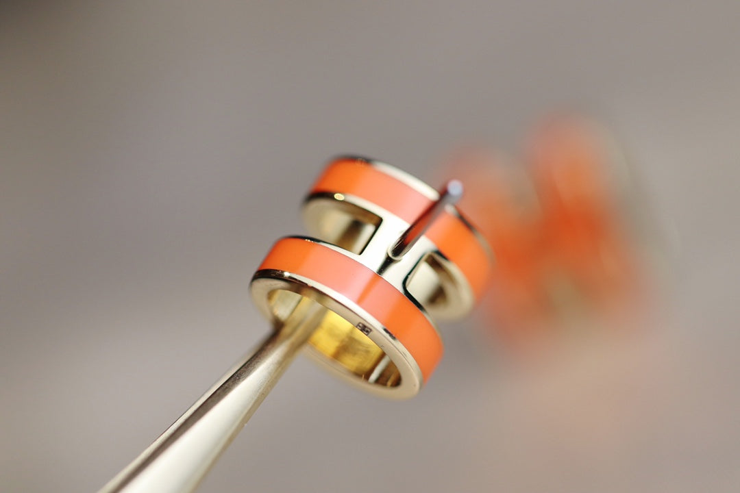 DIANA MINI POP H EARRINGS ORANGE