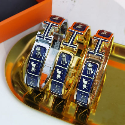 DIANA H COUVERTURES DARK BLUE BRACELET