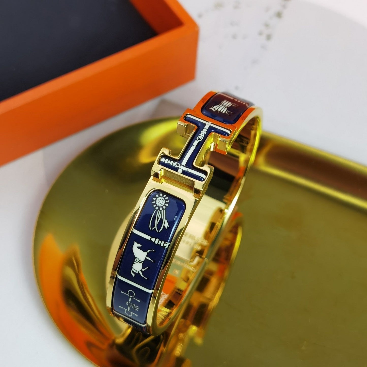DIANA H COUVERTURES DARK BLUE BRACELET