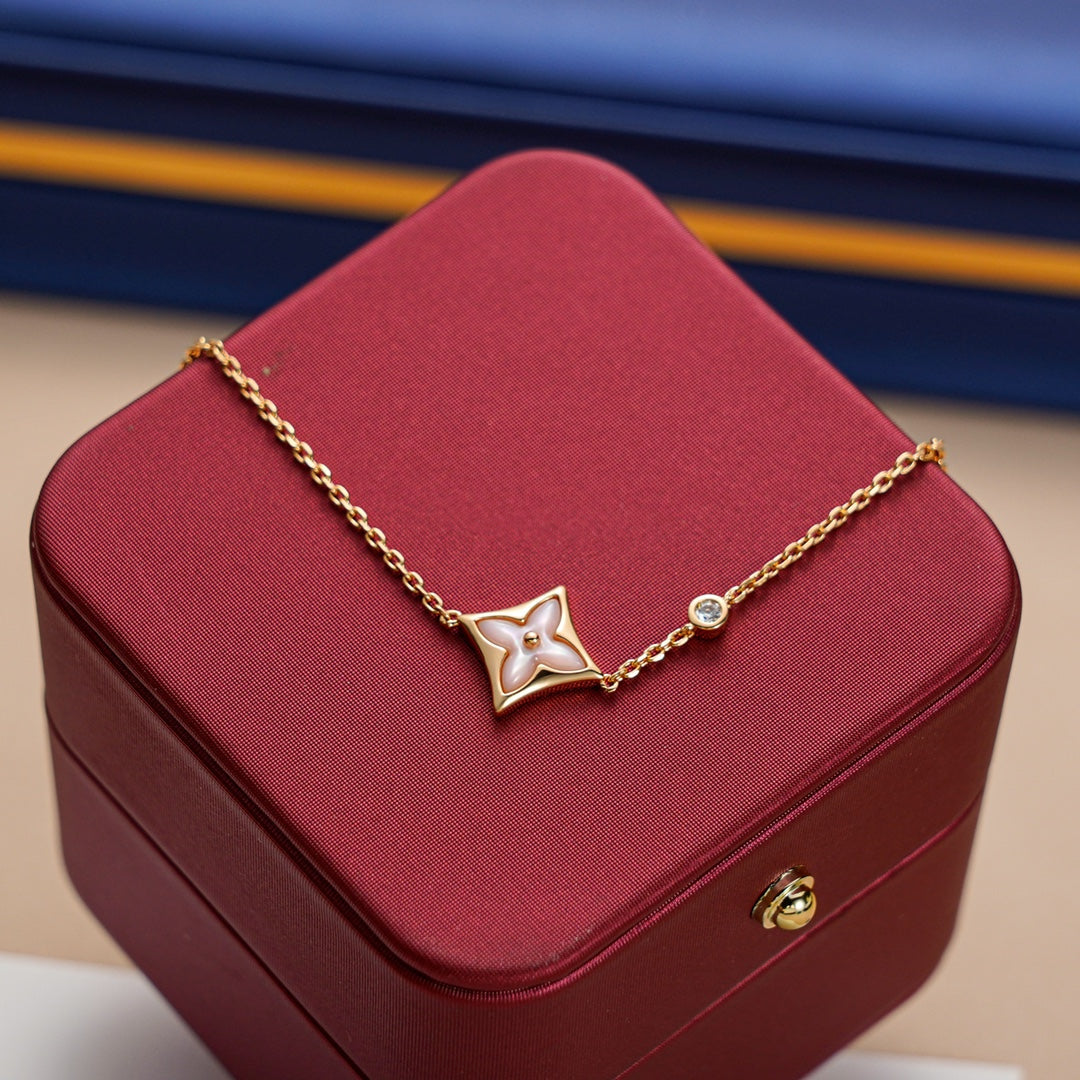 DIANA STAR 1 DIAMOND PINK GOLD BRACELET