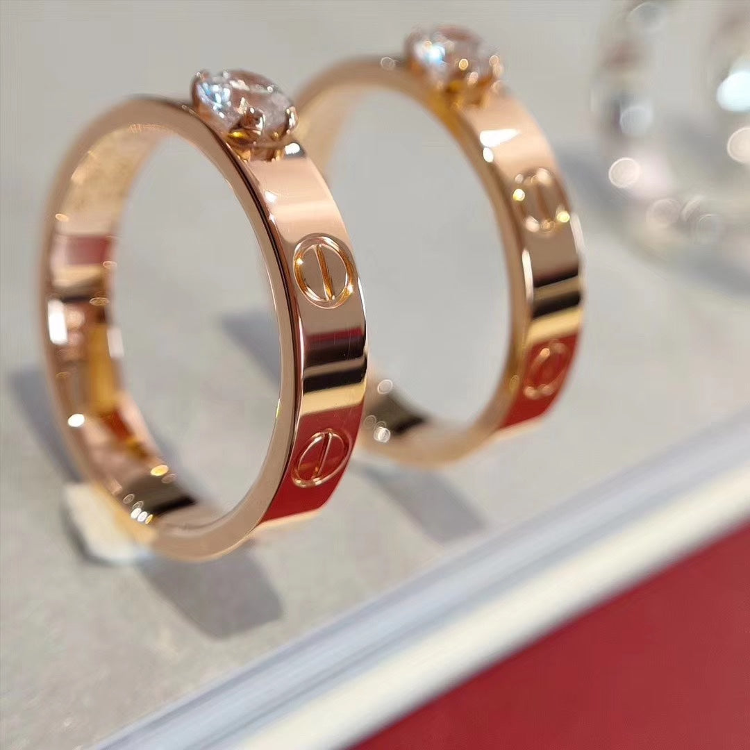 DIANA LOVE RING 3.6MM 1 BIG DIAMOND