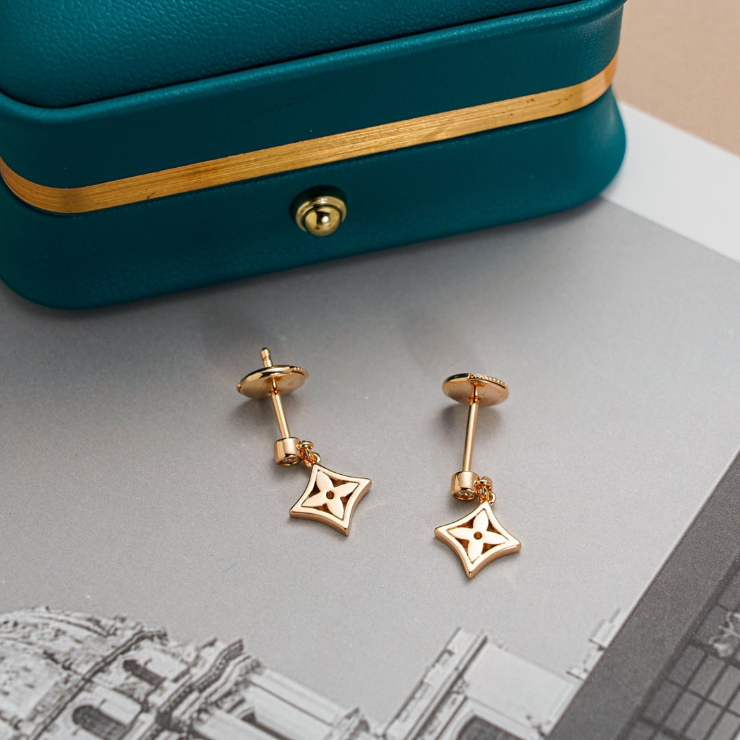 DIANA STAR EARRINGS GOLD