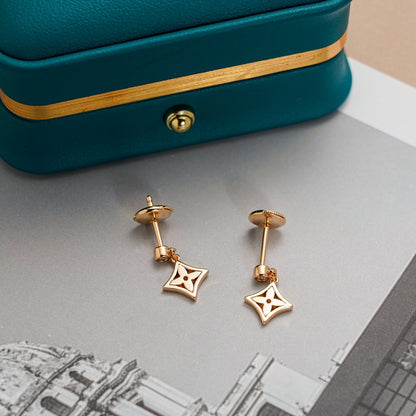 DIANA STAR EARRINGS GOLD