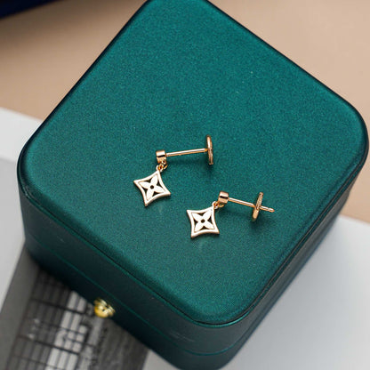 DIANA STAR EARRINGS GOLD