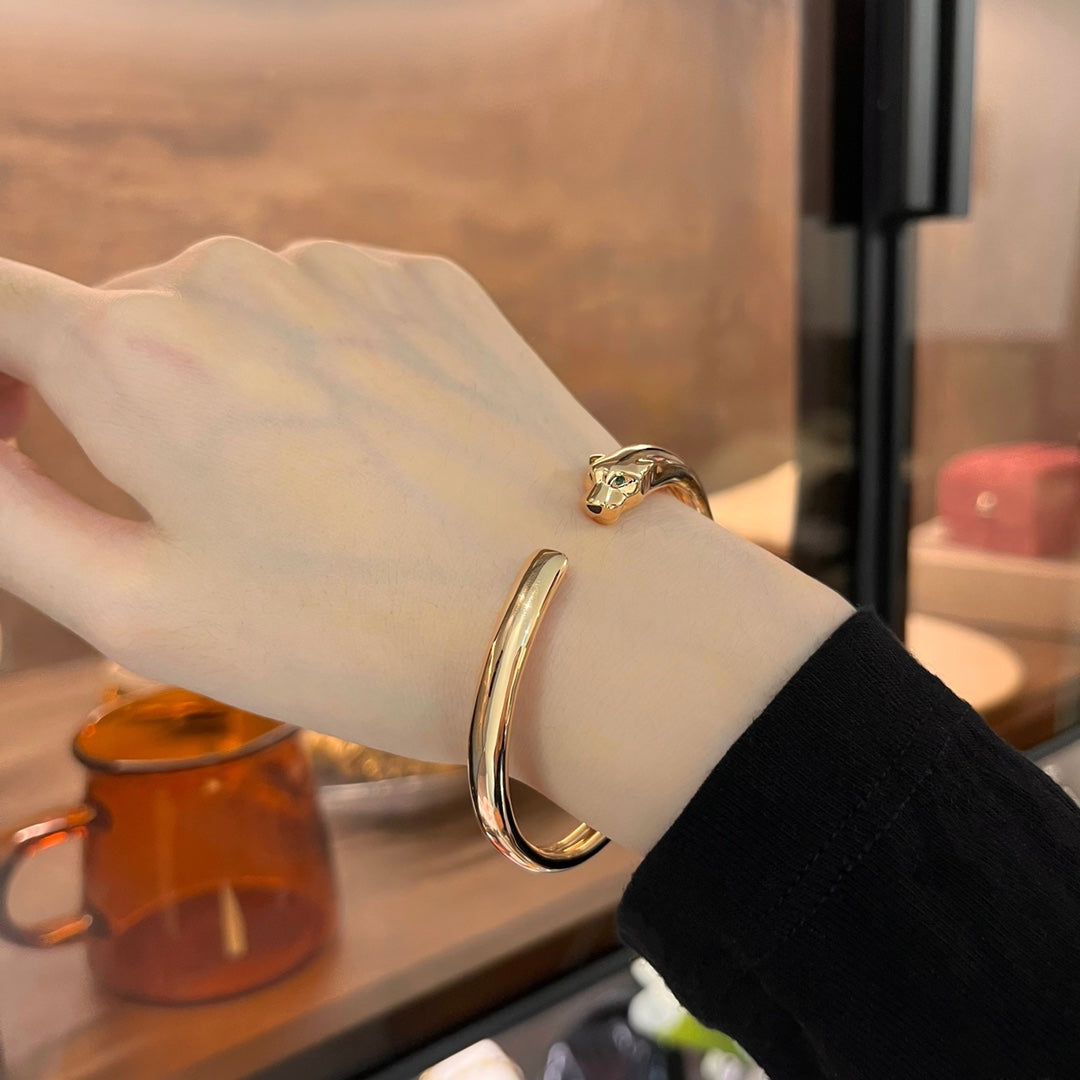DIANA PANTHERE GOLD OPEN BRACELET
