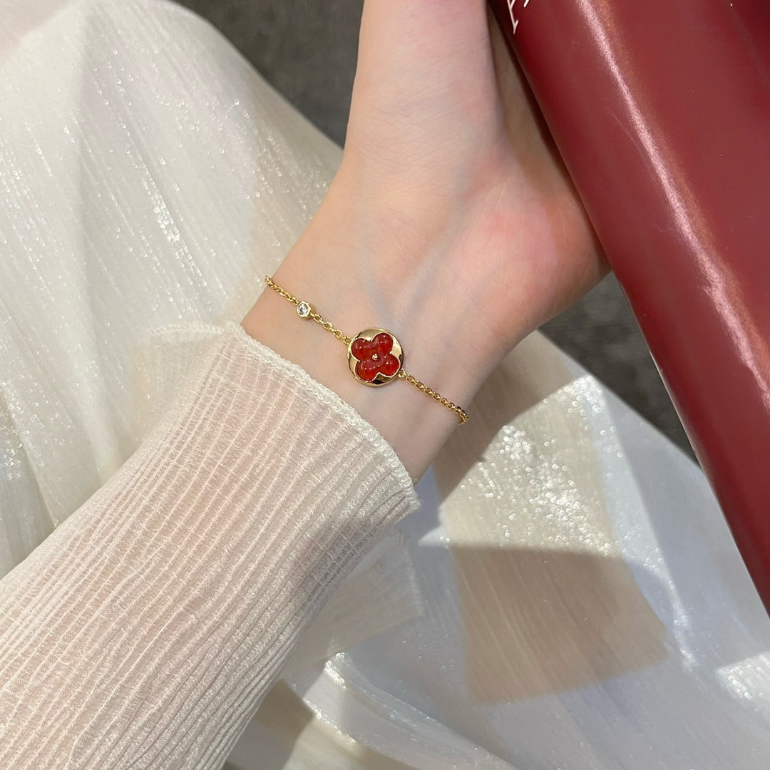 DIANA SUN PEDANT CARNELIAN BRACELET