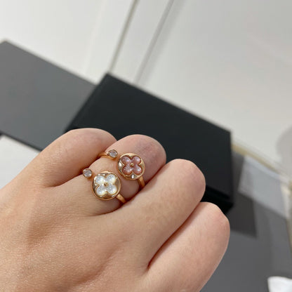 DIANA SUN 1 DIAMOND PINK MOP RING