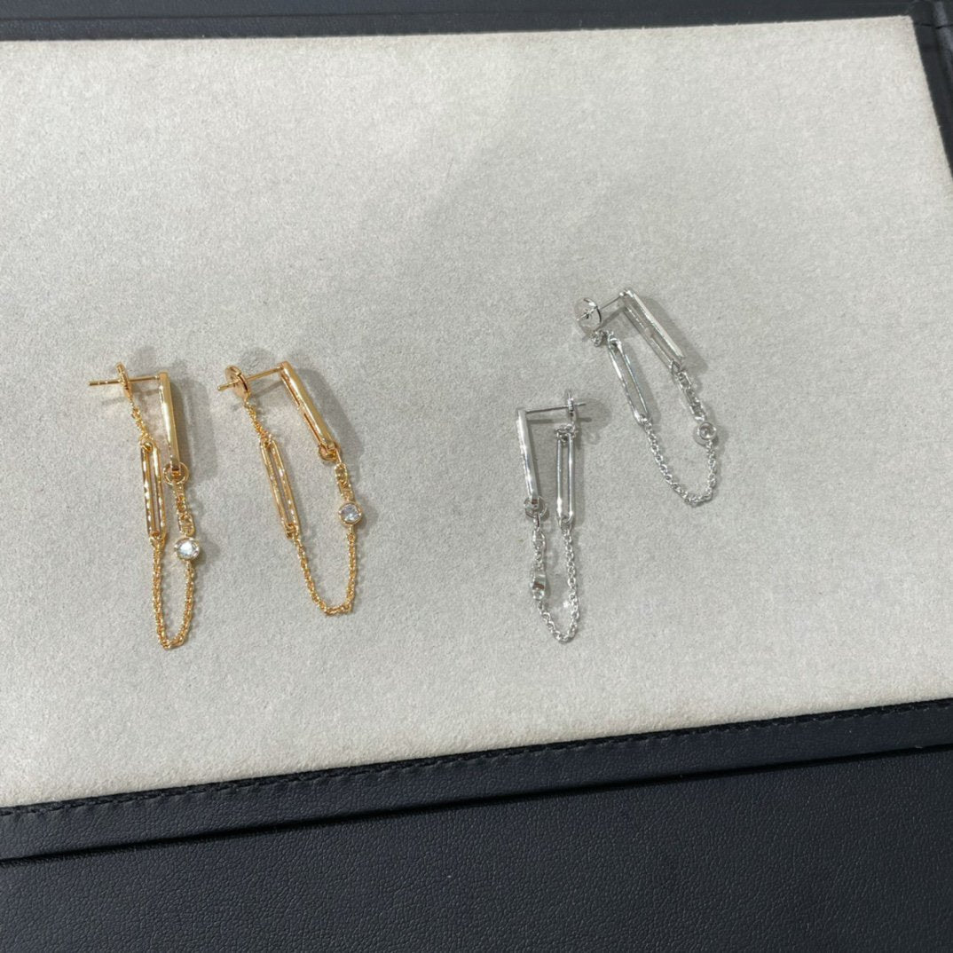 BOUCLES D'OREILLES DIANA CHAINE CHAOS DIAMOND DROP