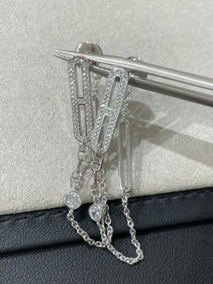 BOUCLES D'OREILLES DIANA CHAINE CHAOS DIAMOND DROP
