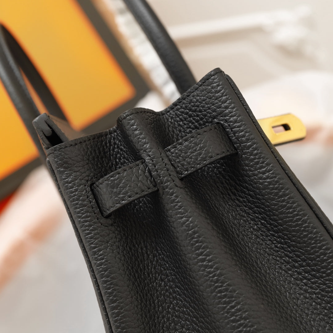 HM BIRKIN BAG 35 BLACK TOGO GOLD HARDWARE