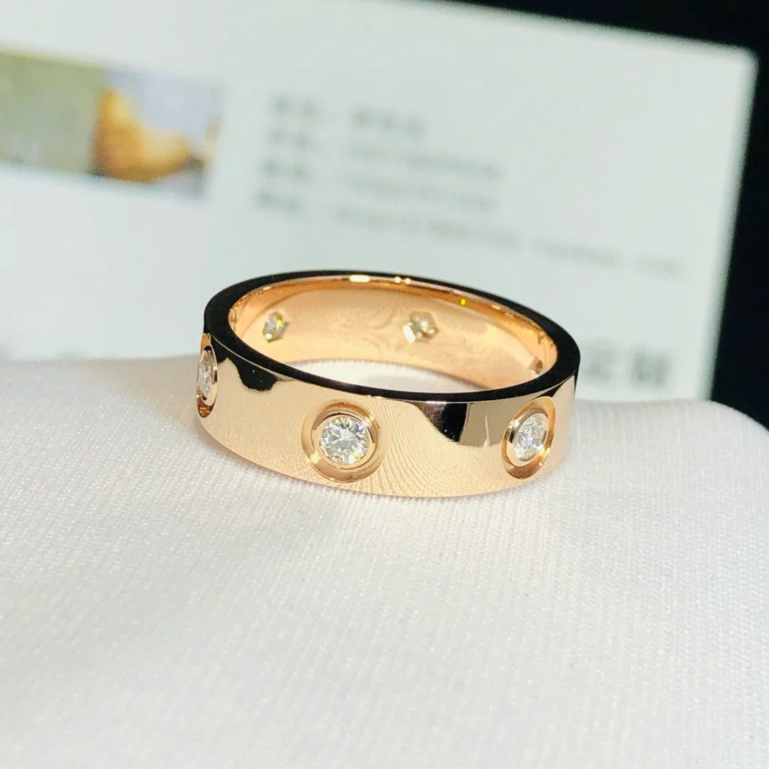 DIANA LOVE RING 3.6MM 6 DIAMONDS