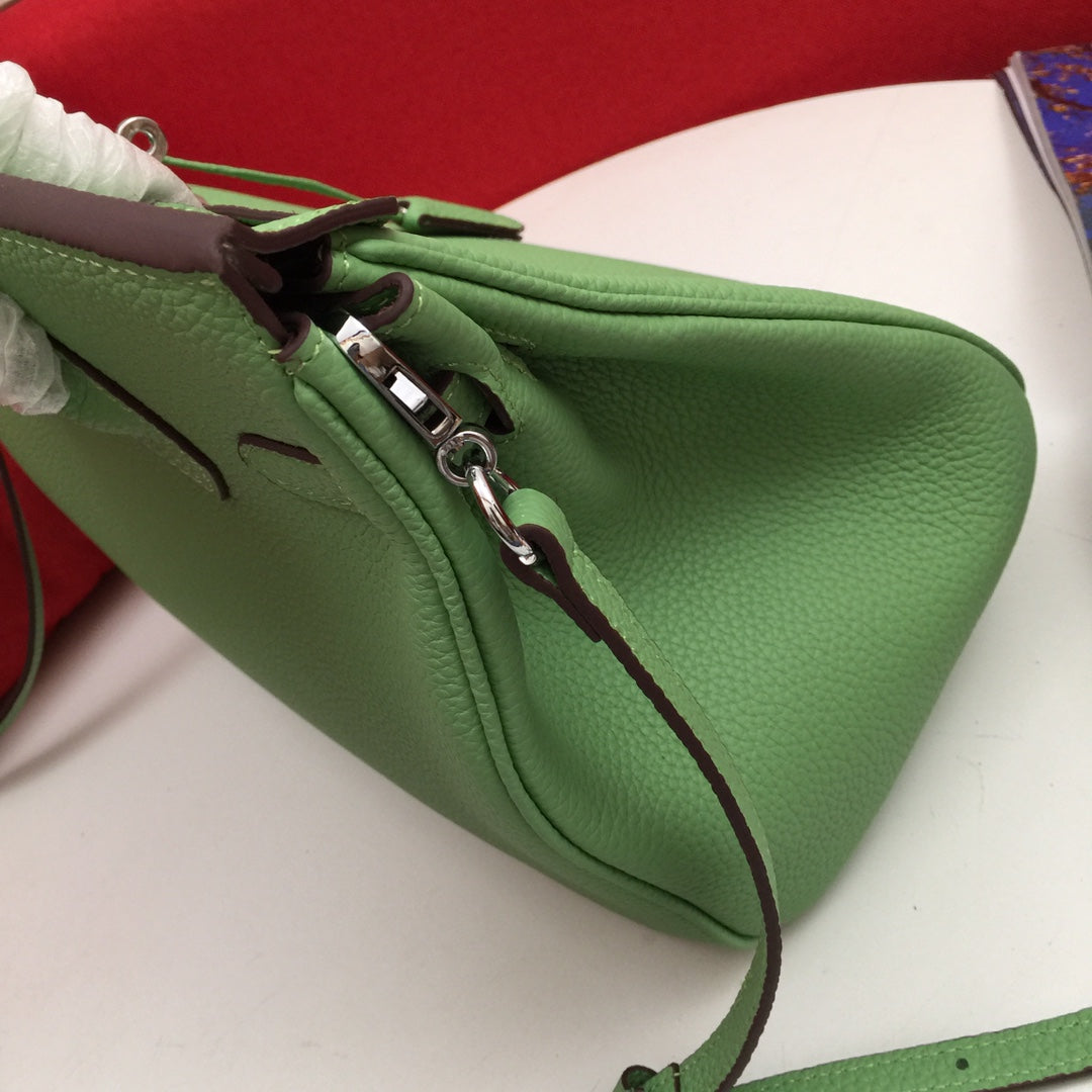 HM BIRKIN 30 CM BAG FERN CALFSKIN SILVER HARDWARE