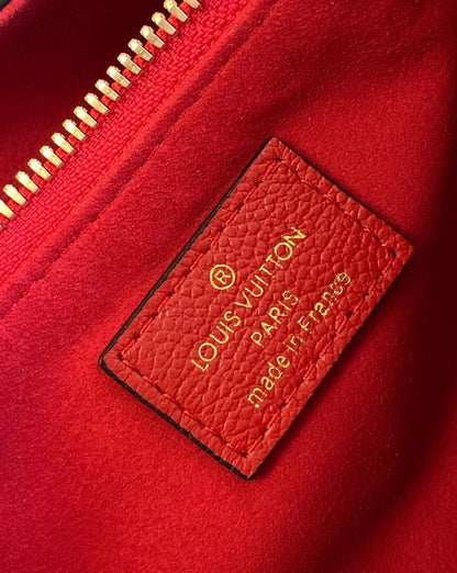 surene bb 24cm chain shoulder bag monogram canvas red calfskin