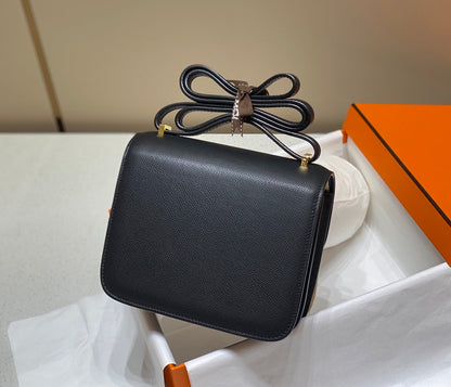 constance 24 black epsom leather gold hardware