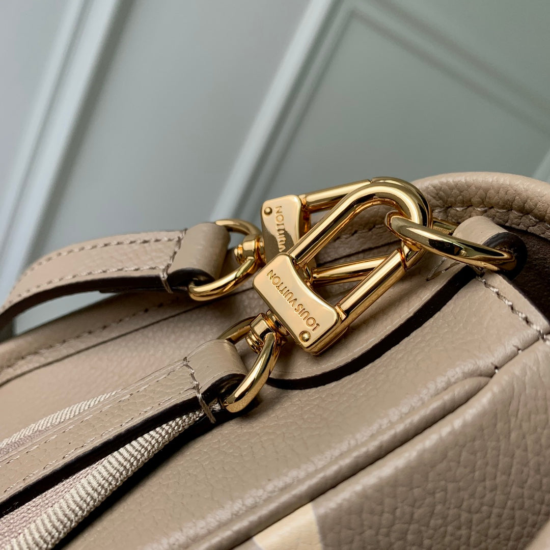 diane 24 dove cream biorcolor monogram empreinte leather