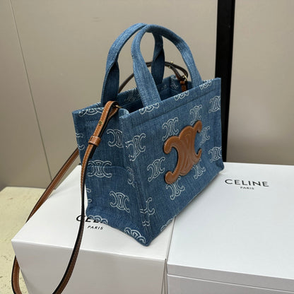SMALL CABAS THAIS BLUE DENIM 25